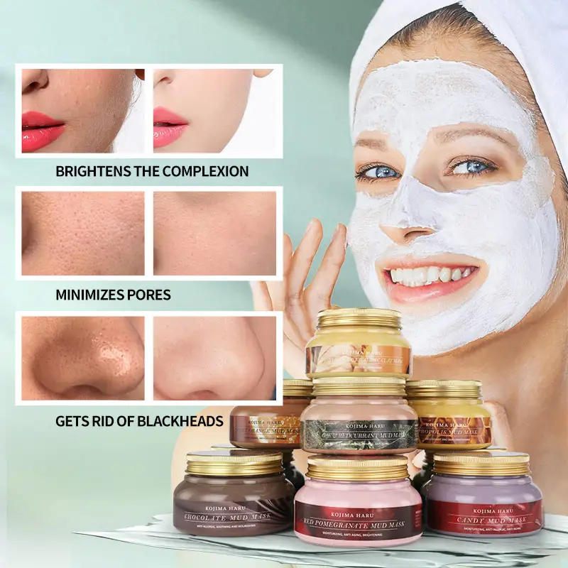 Hot selling Dead Sea Mud Mask Private Label Night Mud Pore Refining Facial Hydrating Clay Mask