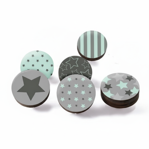 ลูกบิดเรซิ่นและไม้หลากหลายดีไซน์สำหรับตกแต่งเฟอร์นิเจอร์และตัวจัดระเบียบตู้ - Product Image 1