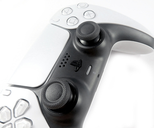 Black & Grey 3D <span class=keywords><strong>Analog</strong></span> <span class=keywords><strong>Joystick</strong></span> Stick Cap <span class=keywords><strong>Module</strong></span> Plastic Mushroom Caps para PS5 Controller Thumbstick Protection Cover - Product Image 6