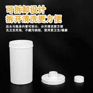 ขวดน้ำเชื่อมแบบถอดได้ขนาด 1 ลิตร พร้อมหัวจ่ายแบบหมุนสำหรับทำน้ำผลไม้ - Product Image 5