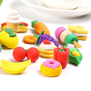 Creativo estudiante premios fruta <span class=keywords><strong>KFC</strong></span> cremallera bolsa borrador pequeño plástico papelería regalo para niños - Product Image 2