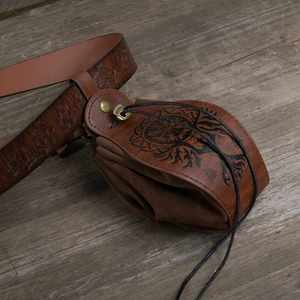 Pochette médiévale de style viking avec ceinture suspendue, porte-monnaie, sac banane rétro pour jeux de rôle - Product Image 6