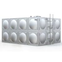 Réservoir d'eau en acier inoxydable de 1000 L avec filtration par osmose inverse et eau potable de qualité supérieure pour hôtels et fermes