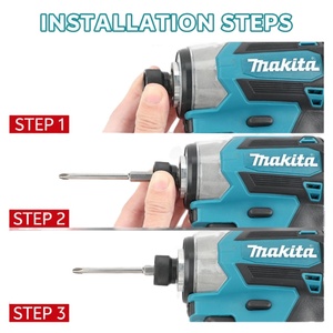 Meuleuse d'angle électrique sans balais <span class=keywords><strong>Makita</strong></span> DGA404 <span class=keywords><strong>18V</strong></span> 125mm et perceuse à percussion DTD173, outil de coupe pour l'entretien automobile - Product Image 4