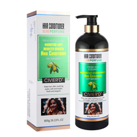 Lot de 800 ml de produits capillaires naturels et biologiques à l'huile d'olive, sans marque, pour le contrôle des pellicules, shampoing et crème rafraîchissants pour adultes