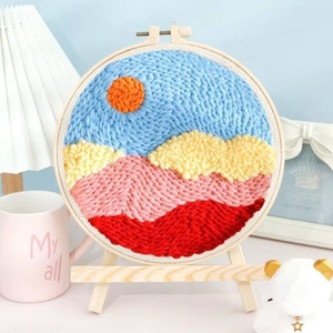 ชุดเย็บปักถักร้อย XIXI DIY Punch Needle & Cross Stitch Kit - ชุดอุปกรณ์ปักไหมโพลีเอสเตอร์ครบชุดสำหรับผู้เริ่มต้น ตกแต่งบ้าน - Product Image 2