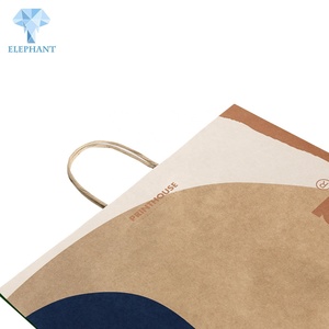 Custom logo Size Package Paper Handle Kraft Paper Shopping Bag Paper Bag - Product Image 4