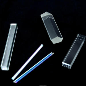 BK9 BK7 basis kristal, prisma kaca kristal transparan persegi persegi persegi, prisma reflektif tertempel segitiga - Product Image 1