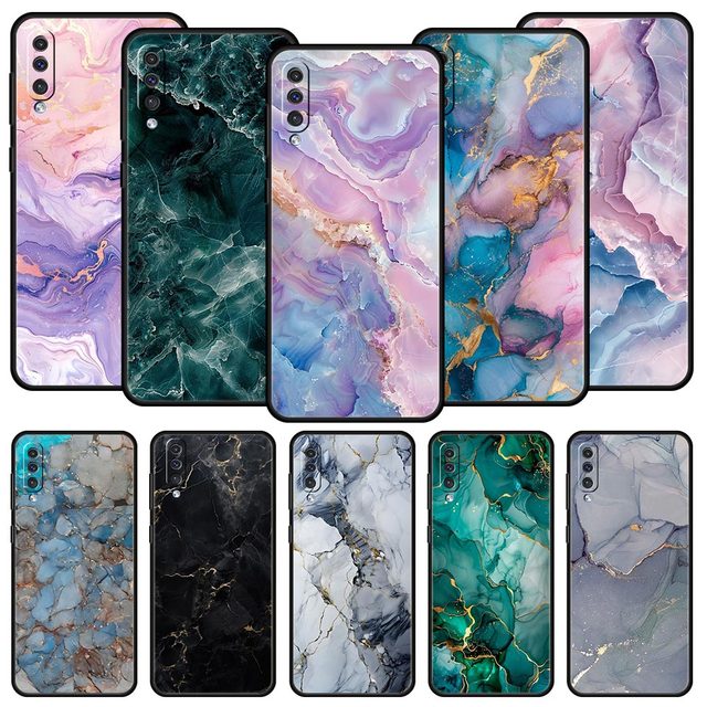 Fashion Marble Pattern Phone Case For Samsung A54 A52 A24 A14 A50 A70 A40 A20S A20E A06 A12 A22 A34 A42 A32 5G A04s A16 Cover