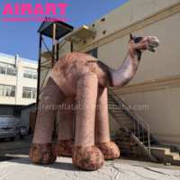 Chameau gonflable de 5 m de haut et 3,5 m de large à vendre, animal gonflable réaliste personnalisé pour fête sur le thème du zoo, chameaux gonflables géants