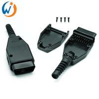 Adaptador de conector OBD2 de 16 Pines, Conector de coche OBD II J1962, venta al por mayor