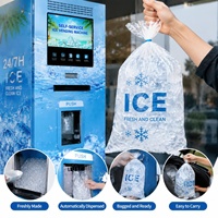 Distributeur automatique de glace en cubes, machine à glace intelligente avec paiement intelligent, machine de vente de glace en libre-service, usage commercial