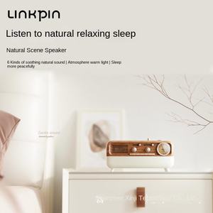 LINKPIN Retro Multifuncional 1/12 Escala EUA Plug <span class=keywords><strong>Speaker</strong></span> Plástico Música Tema Cena Natural Atmosfera Luz Branca Ruído Áudio - Product Image 2