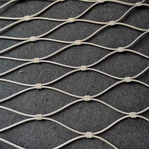 防錆7x19ステンレス鋼ワイヤーロープ動物園フェンシングメッシュステンレス鋼ロープメッシュケーブルスクリーン - Product Image 2