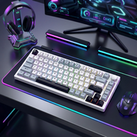 Clavier de jeu mécanique Jedel KL81B Triple Mode RGB PBT Nouveau USB Type-C pour ordinateur de bureau, ordinateur portable, PC
