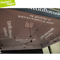 Tenda penampungan luar ruangan tenda iklan lipat cepat pameran dagang kustom pertunjukan Ez Pop up 10x10 kanopi Gazebo lipat 3x3