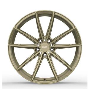 Jantes forgées monobloc Speedmega 19x9J 19x9.5J 20-22 pouces Or clair mat 5x108 ET+32 Concave profond Jantes personnalisées Zeeker 001 - Product Image 2