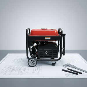 เครื่องกำเนิดไฟฟ้าเบนซิน SE EAMSON 5.5KW 4 จังหวะ 225CC 230V 50Hz ระบายความร้อนด้วยอากาศ พร้อมล้อเคลื่อนย้ายได้ ถังน้ำมัน 25 ลิตร ยี่ห้ออื่นๆ ที่ไม่ใช่ SS SAMSON - Product Image 4