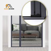 Kit de Porte Moustiquaire Plissée Rétractable Détachable Vendu en Usine, Design Moderne, Anti-Insectes Pliante