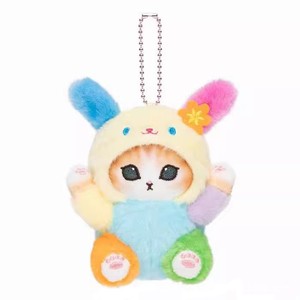 Peluche Japonés de Gato Tiburón Adorable con Relleno de Algodón PP y Diseño de Animal de Dibujos Animados, 10-12cm de Altura, Color Arroz, Pequeño Colgante de Regalo - Product Image 4