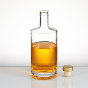 Rỗng tinh thần thủy tinh bottle750ml Vai phẳng Whisky Vodka Gin rượu chai <span class=keywords><strong>250ml</strong></span> 500ml dầu ô liu chai thủy tinh với nút chai bằng gỗ - Product Image 2