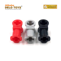DELO TOYS Blocs de construction éducatifs en plastique DIY, pièces en ABS, briques en vrac, connecteur d'axe avec trou d'axe (N°32039)