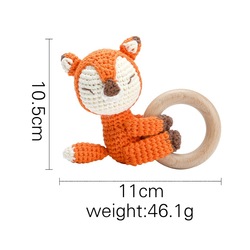 Crochet loop animal fox