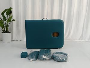 Cama de Masaje <span class=keywords><strong>Plegable</strong></span> de Madera de Dos Secciones Extra Grande Personalizada con Patas Ajustables, Adecuada para Centros de Belleza y Gimnasios - Product Image 3