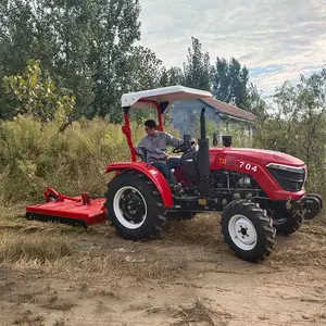 عجلة جرار زراعي 4x4 70hp 4wd جرار زراعي مع 1600 مللي متر جزازة