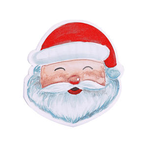 ผ้าเช็ดปากพิมพ์ลายซานตาคลอสแบบสองชั้นผ้าเช็ดปากเกรดอาหารลายคริสต์มาสแบบใช้แล้วทิ้ง2ชั้นสไตล์ในถุง - Product Image 2