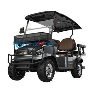 Chariot de golf électrique multifonctionnel à 4 places et chariot de golf à quatre roues avec châssis en aluminium à vendre - Product Image 1