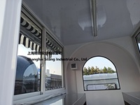 Restaurant mobile de véhicule électrique à deux fenêtres de couleur blanche de haute qualité camion de nourriture mobile de SL-9 personnalisé