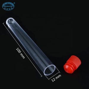 PS Chất liệu rõ ràng nhựa 12*100 mét ống nghiệm với đáy tròn - Product Image 5