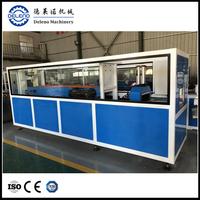 Fabricants d'extrudeuses de plastique UPVC/PVC/WPC/PE, ligne de production d'extrusion de profilés pour fenêtres à persiennes, cadre/coin/profil, machine DELENO