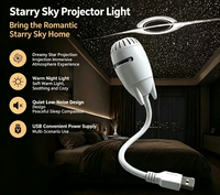 Projecteur de ciel étoilé HD avec fonction de mise au point, veilleuse de chevet pour chambre à coucher, protection oculaire, lampe de chevet USB, commande vocale, lumière d'ambiance pour voiture