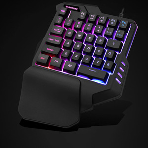G92แบบมีสายแป้นพิมพ์RGB Backlight 35ปุ่มErgonomic One-Handedคีย์บอร์ด - Product Image 4