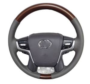 MAICTOP Vente à Chaud Accessoires de Voiture Couverture de <span class=keywords><strong>Volant</strong></span> Interio en PU pour <span class=keywords><strong>Toyota</strong></span> <span class=keywords><strong>Land</strong></span> <span class=keywords><strong>Cruiser</strong></span> 200 LC200 FJ200 2012-2016 - Product Image 3