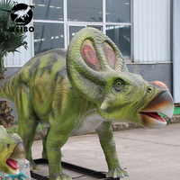 Modèle de dinosaure animatronique grandeur nature, décoration réaliste pour parc, attraction de thème en plein air