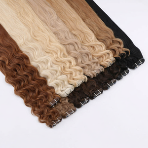 Extensions de cheveux humains Body Wave à bandes adhésives, trame invisible pour usage professionnel - Product Image 5