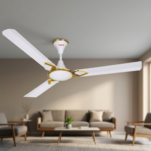 Electric Energy Saving Metal Mechanical Control Air Cooling Foldable Ceiling Fan with Modern White Design for Home and Hotel Use - Product Image 2