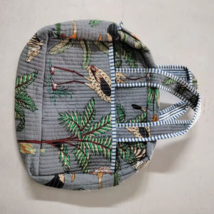 High Demanded Handmade Luxury Weekender for Cotton Block Print Quilted <b>Duffle</b> <b>Bag</b> <b>Large</b> Capacity Durable Sport Travel - Product Image 1