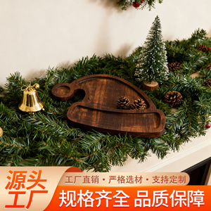 Wooden <b>Christmas</b> <b>Tree</b> Tray 21x27.5cm For Holiday Dessert Serving - Product Image 4