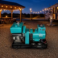 Groupe électrogène diesel à cadre ouvert monocylindre refroidi par eau, accouplement direct, 50Hz, alternateur 100% cuivre pour usage de secours