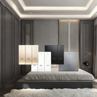 Interrupteur mural tactile à contact sec, panneau en verre mat, interrupteur intelligent Zigbee pour hôtel, automatisation de la maison intelligente