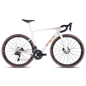 Bicicleta de Carretera de Fibra de Carbono SAVA Dream Maker, Frenos de Disco Hidráulicos, Cambio Electrónico de 24 Velocidades, Nueva Bicicleta de Carreras con Manillar de Descenso - Product Image 2