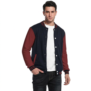 Customized Logo Good Quality Custom Design Solid Color <b>Men</b> Varsity Jacket Pakistan Made Best Price <b>Men</b> Varsity Jacket - Product Image 1