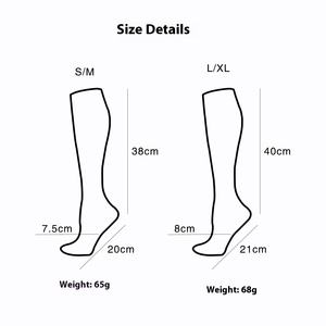 Winter Sports Compression Socks Wholesale Nylon Funny <strong>Thigh</strong> <strong>High</strong> for Men and <strong>Women</strong> Striped Pattern Long Stocking Midi Socks - Product Image 6