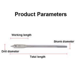 Thép carbon cao Spade khoan <span class=keywords><strong>Bit</strong></span> Set 6 cái thay đổi nhanh chóng Hex Shank gỗ phẳng Khoan Bits cho chính xác nhàm chán - Product Image 6