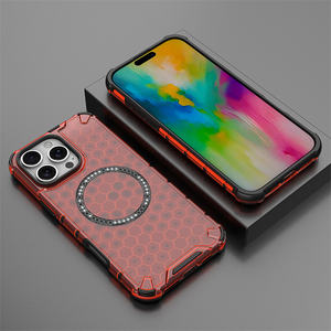 400 एक्स 60 200 प्रो/पुरा 70 अल्ट्रा/मेट 70/प्ले 60 + फोन केस पारदर्शी कार धारक हनीकॉम्ब चुंबकीय एंटी फॉल कवर कवर - Product Image 5