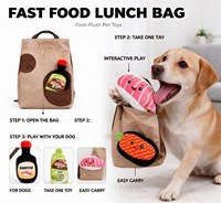 Tas Makan Siang Sushi Plush + Mainan Anjing Kucing Interaktif untuk Membersihkan Gigi dan Mengurangi Stres OEM Private Label